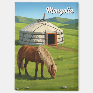 Mongolia Travel Magnet