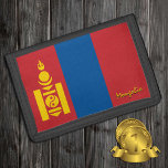 Mongolian flag fashion, Mongolia patriots / sports Trifold Wallet<br><div class="desc">WALLETS: Mongolia & Mongolian Flag fashion - love my country,  travel gifts,  grandpa birthday,  national patriots / sports fans</div>