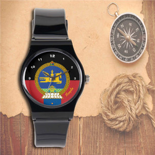 Mongolian Flag Watch, Mongolia fashion /sports Watch