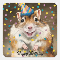 Mongolian Gerbil confetti