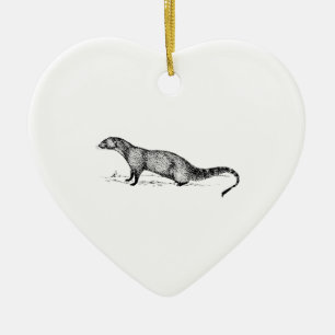 Mongoose Ceramic Ornament