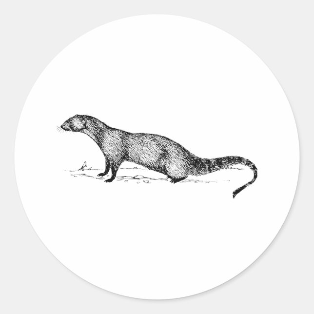 Mongoose Classic Round Sticker (Front)