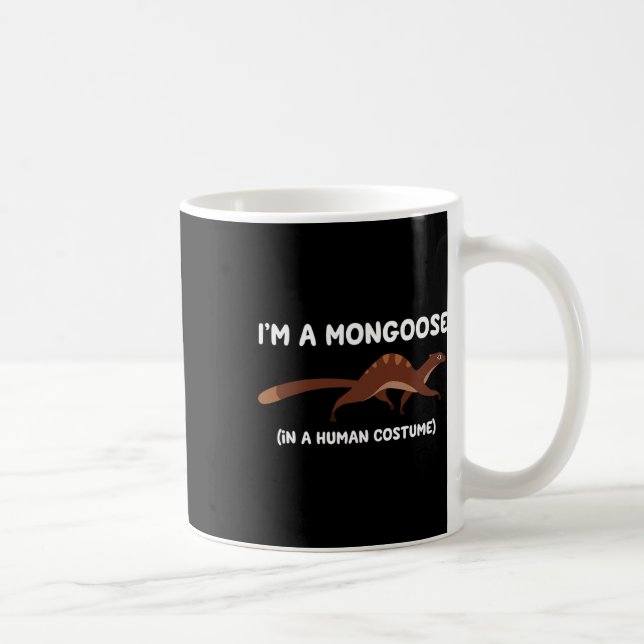 Mongoose Costume Funny Halloween Graphic  Coffee Mug (Right)