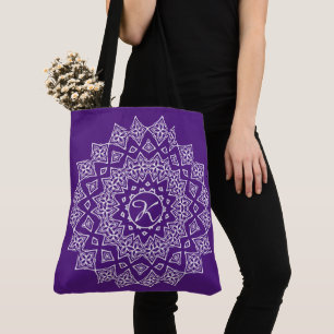Mongrammed Mandala Tote Bag