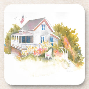 Monhegan Cottage J Kilburn Coaster