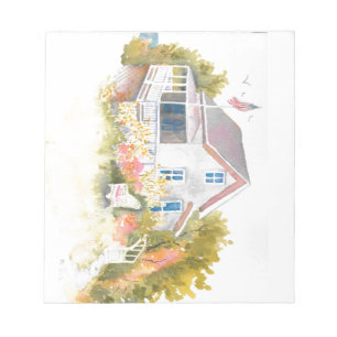 Monhegan Cottage J Kilburn Notepad