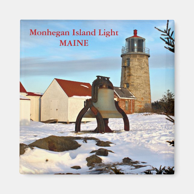Monhegan Island Light, Maine Magnet (Front)