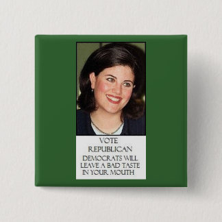 MONICA FOR REPUBLICANS 2 INCH SQUARE BUTTON