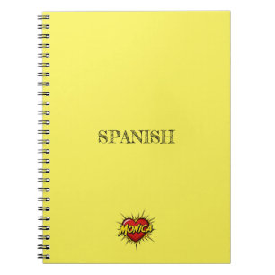 Monica Heart Yellow Notebook