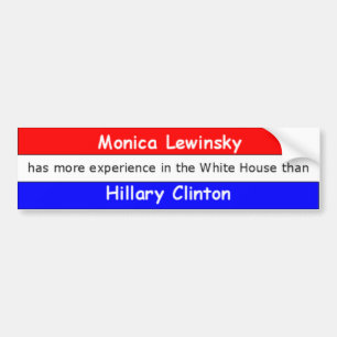 Monica Lewinsky not bold Bumper Sticker