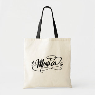 Monica - Personalized calligraphy name tote bags