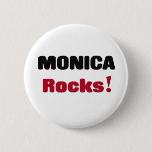 Monica Rocks 2 Inch Round Button
