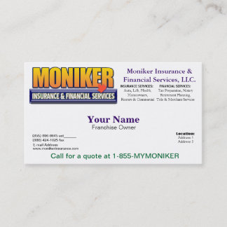Moniker Business Card