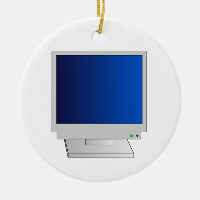 Monitor Ceramic Ornament (Front)