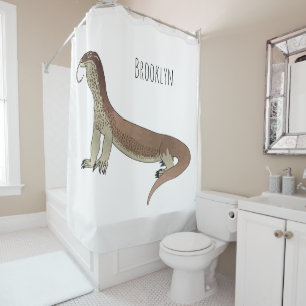 Monitor lizard cartoon illustration