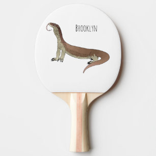 Monitor lizard cartoon illustration ping pong paddle