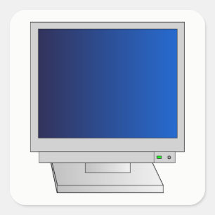 Monitor Square Sticker