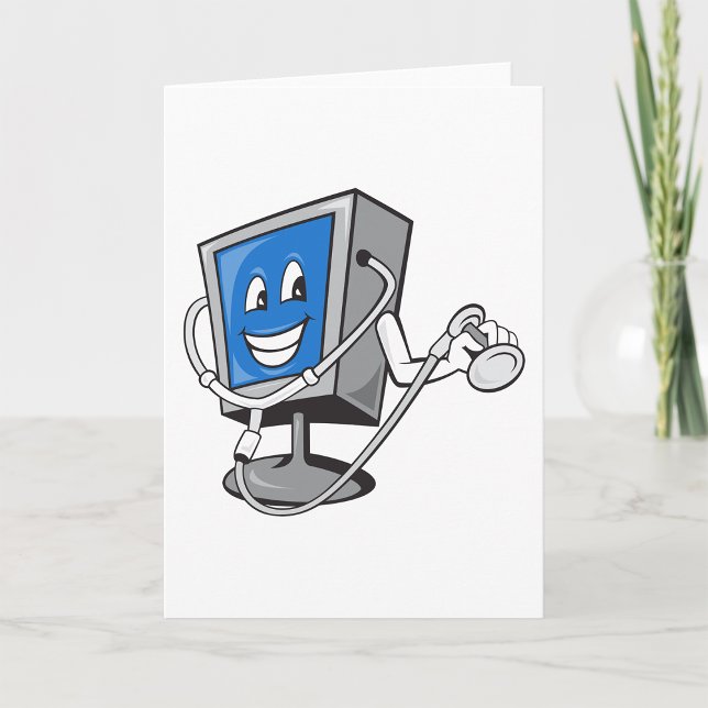 Monitor With A Stethoscope Greeting Cards (Creator Uploaded)