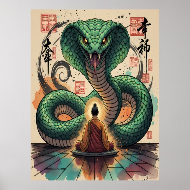 Monk and Serpent Poster (Front)