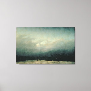 Monk by sea, 1809 canvas print
