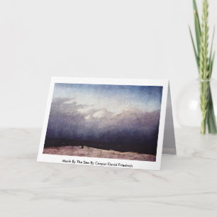 Monk By The Sea By Caspar David Friedrich Card