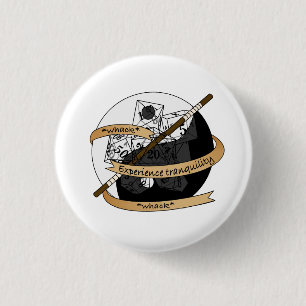 Monk Dice Design 1 Inch Round Button