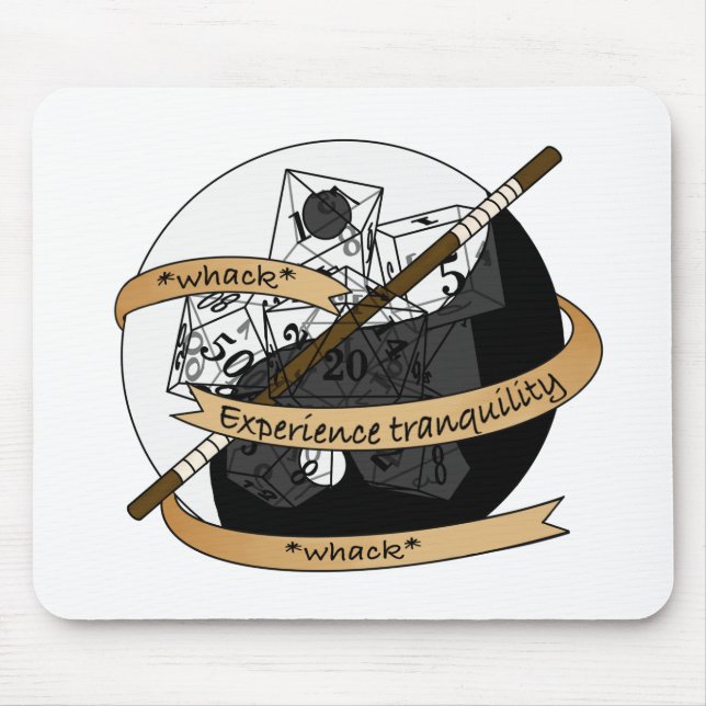 Monk Dice Design Mouse Pad (Front)