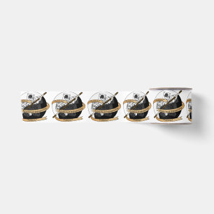 Monk Dice Design Satin Ribbon