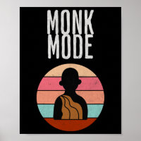 Monk Mode, Zen And Yoga, Meditation,buddhist, Retr