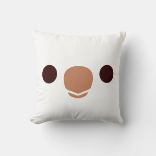Monk Parakeet (Albino) Throw Pillow