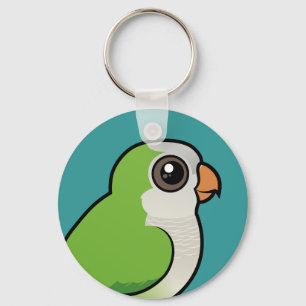 Monk Parakeet Keychain