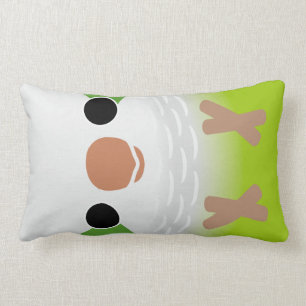 Monk Parakeet Lumbar Pillow