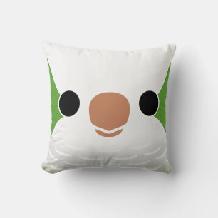 Monk Parakeet Throw Pillow
