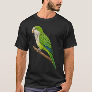 Monk Parrot Quaker Parakeet Bird Lover Art T-Shirt