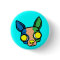Monk Puppy Pin - Turquoise