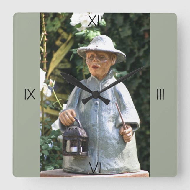 Monk Statue Clock (Front)