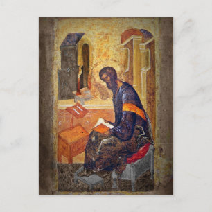Monk Studying Scripture Postcard