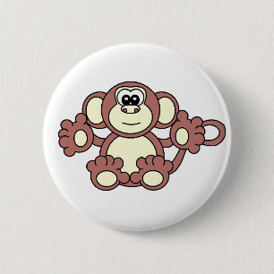 monkey 2 inch round button