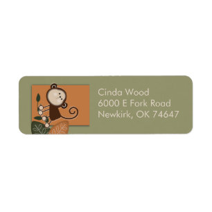 Monkey Address Labels