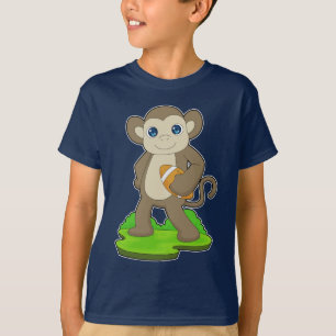 Monkey American Football T-Shirt