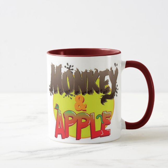 Monkey And Apple Mug (Right)