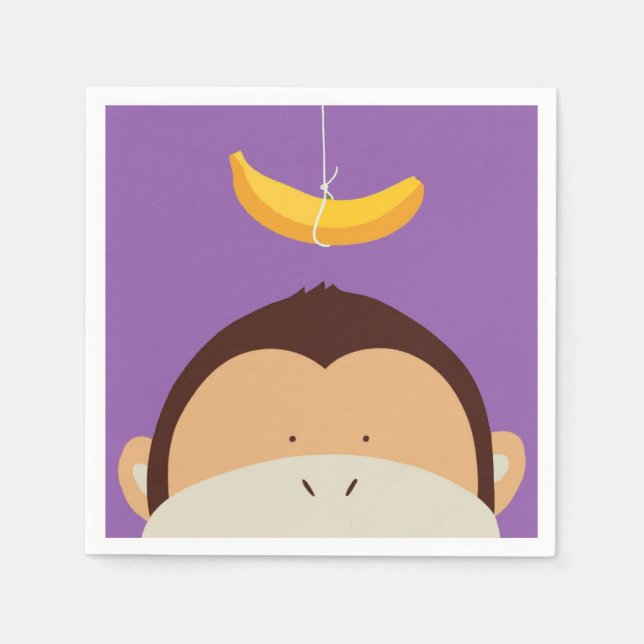 Monkey and Banana Napkin (Front)