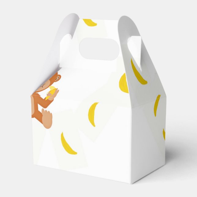 Monkey and bananas favor box (Front Side)