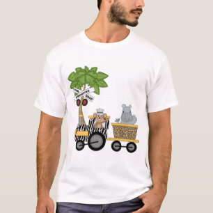Monkey and Hippo Train Tshirts and Gifts