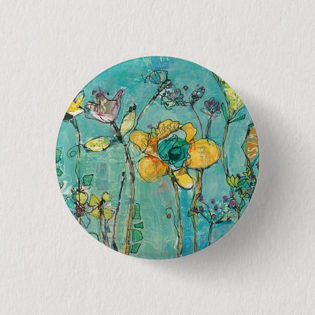 Monkey and Mommy 1 Inch Round Button (Front)