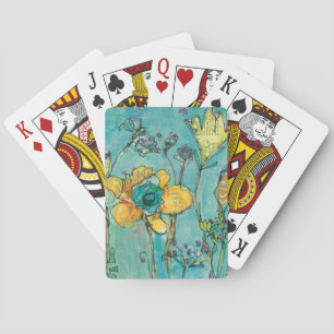 Monkey and Mommy Playing Cards