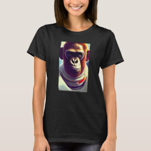 Monkey Ape Animal Astronaut Space Universe Galaxy T-Shirt