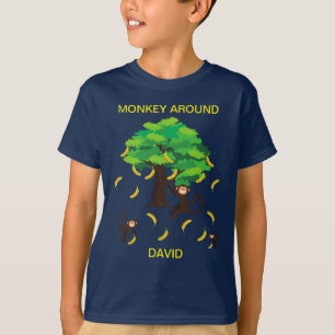"Monkey Around" Monkeys Going Bananas T-Shirt