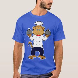 Monkey as Cook with Serving plates T-Shirt