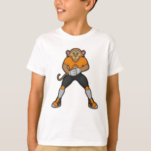 Monkey as Football player with Football T-Shirt
